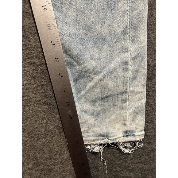 American Eagle Jeans Mens 28x30 AirFlex Slim Straight Low Rise‎ Light Wash Fade - Picture 2 of 8